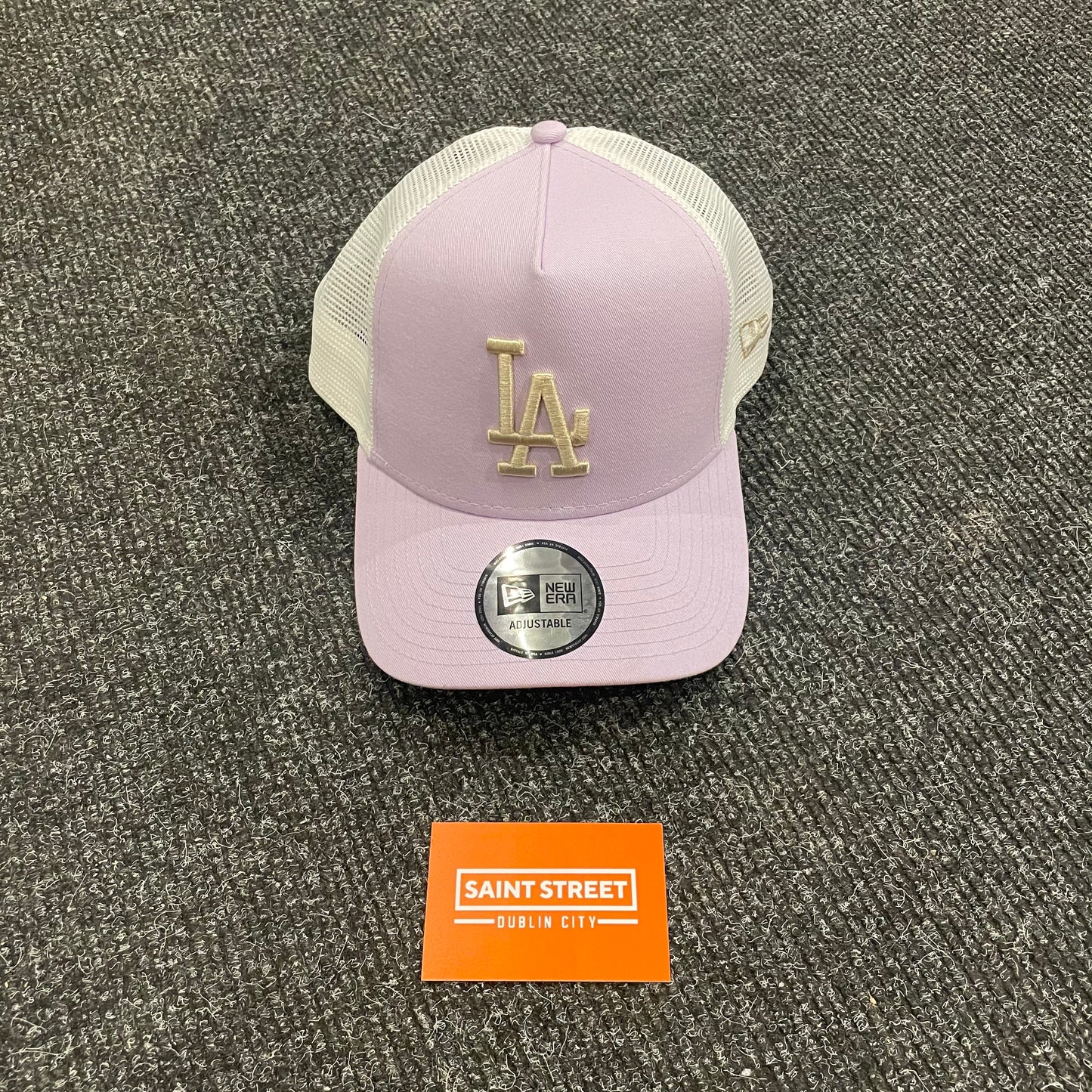 New Era LA Trucker Cap Pink