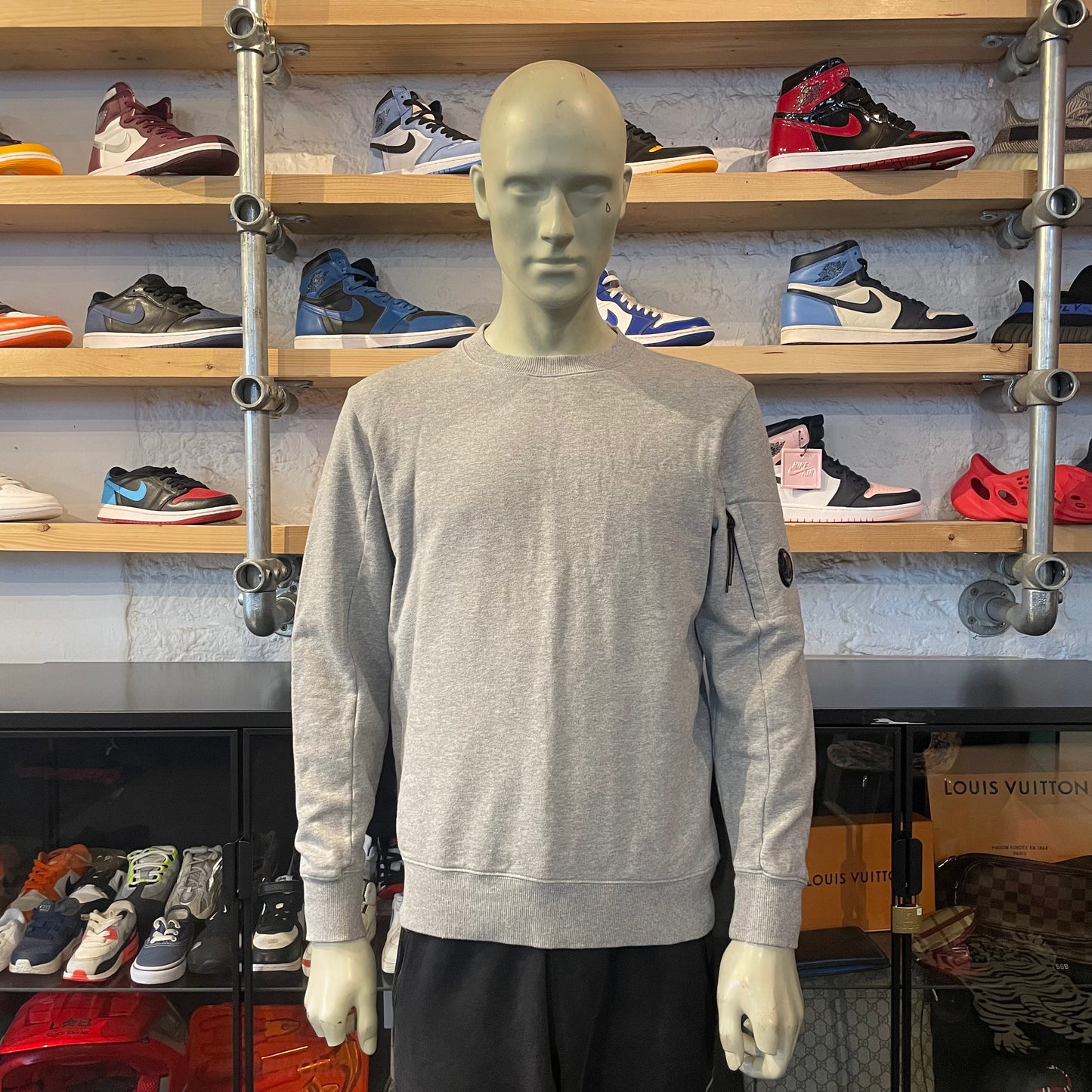 CP Company Lens Crewneck Grey