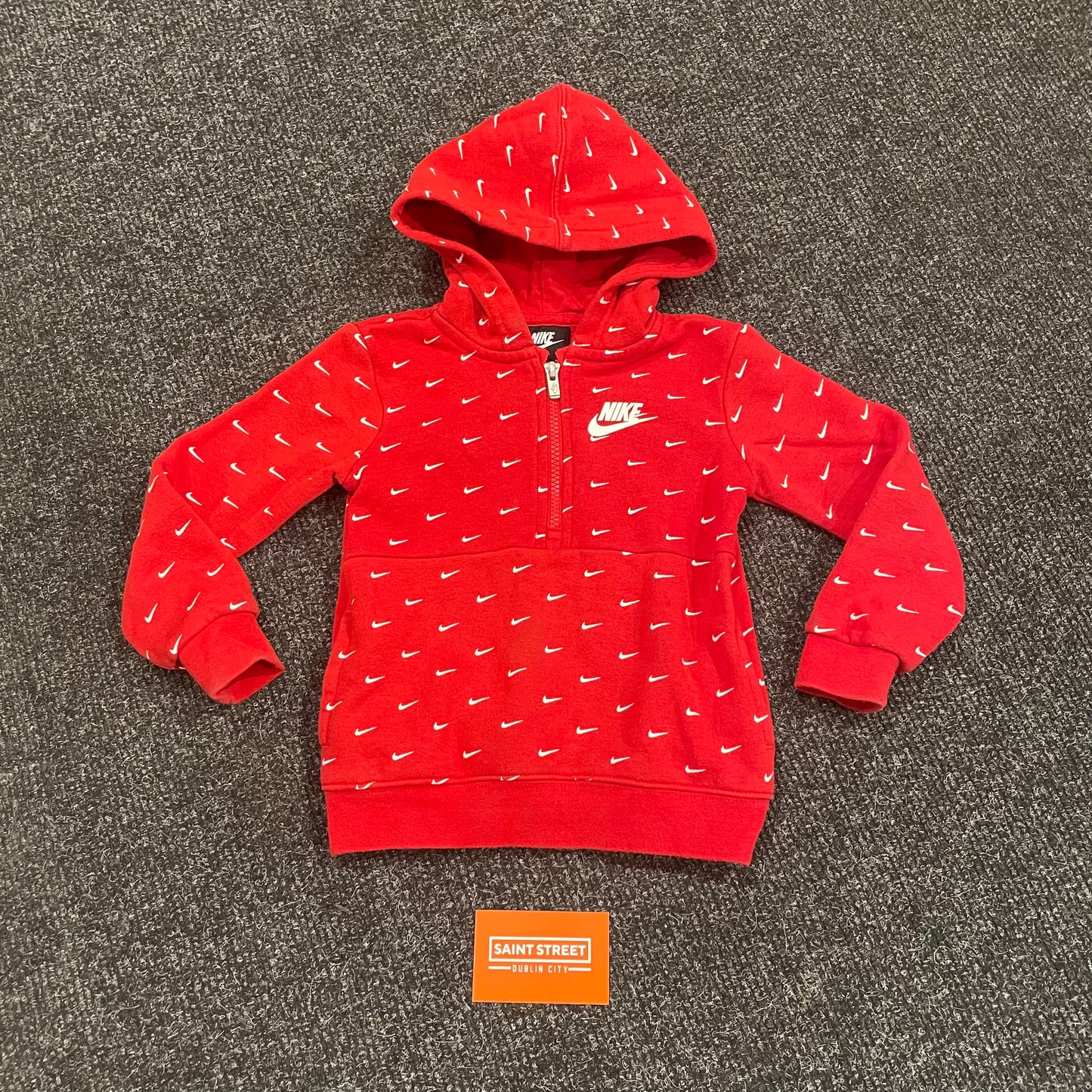 Nike Swoosh Hoodie Red Juniors
