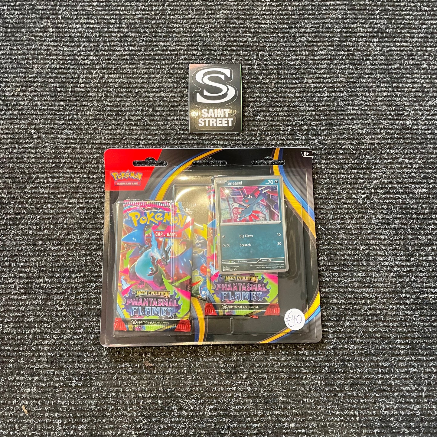 Pokemon Mega Evolution Phantasmal Flames Sneasel 3-Pack Blister