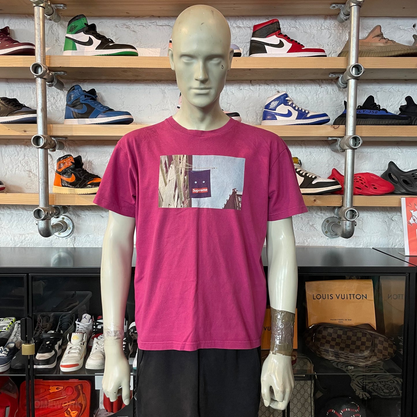 Supreme Banner Tee Purple