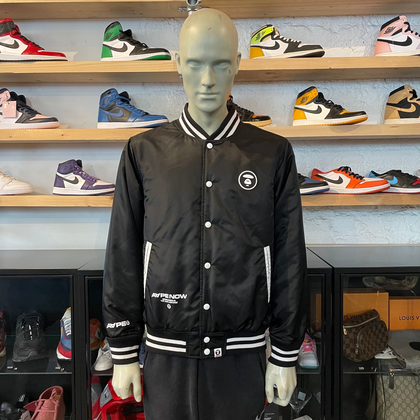 Aape Varsity Jacket Black