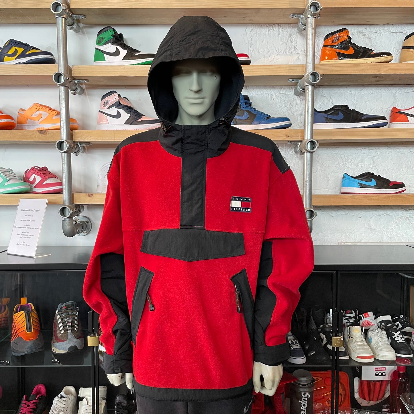 Tommy Hilfiger Fleece Hoodie Red