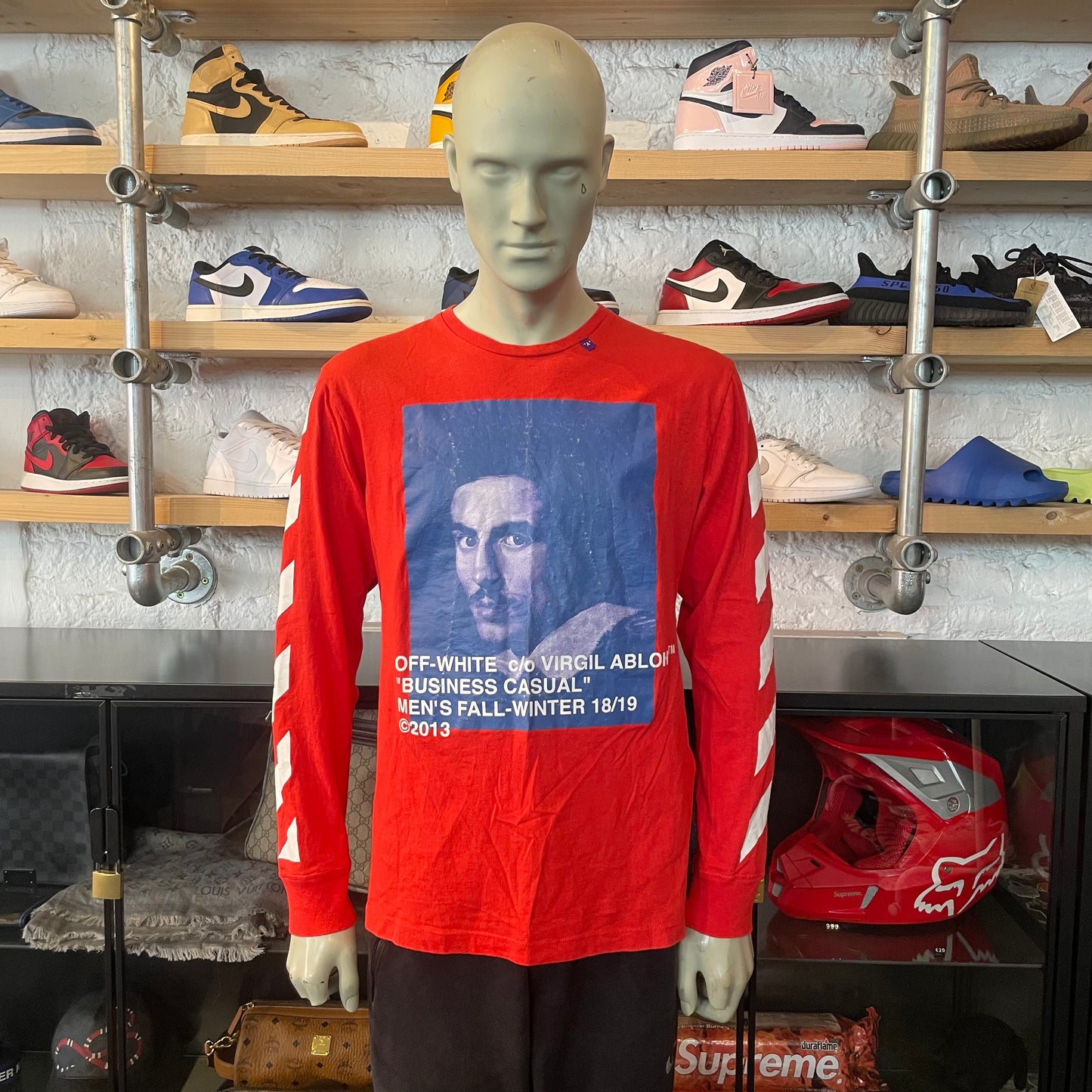 Off White 'Business Casual' Longsleeve Red