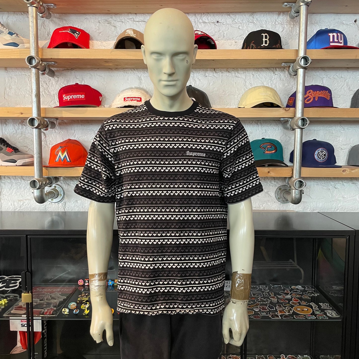 Supreme Heart Print Old English Tee