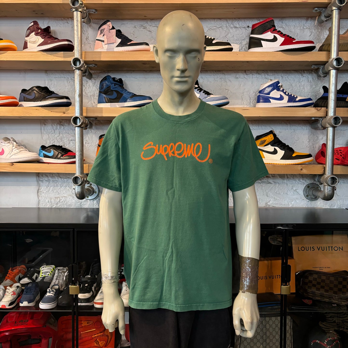 Supreme 'Handstyle' Tee Green