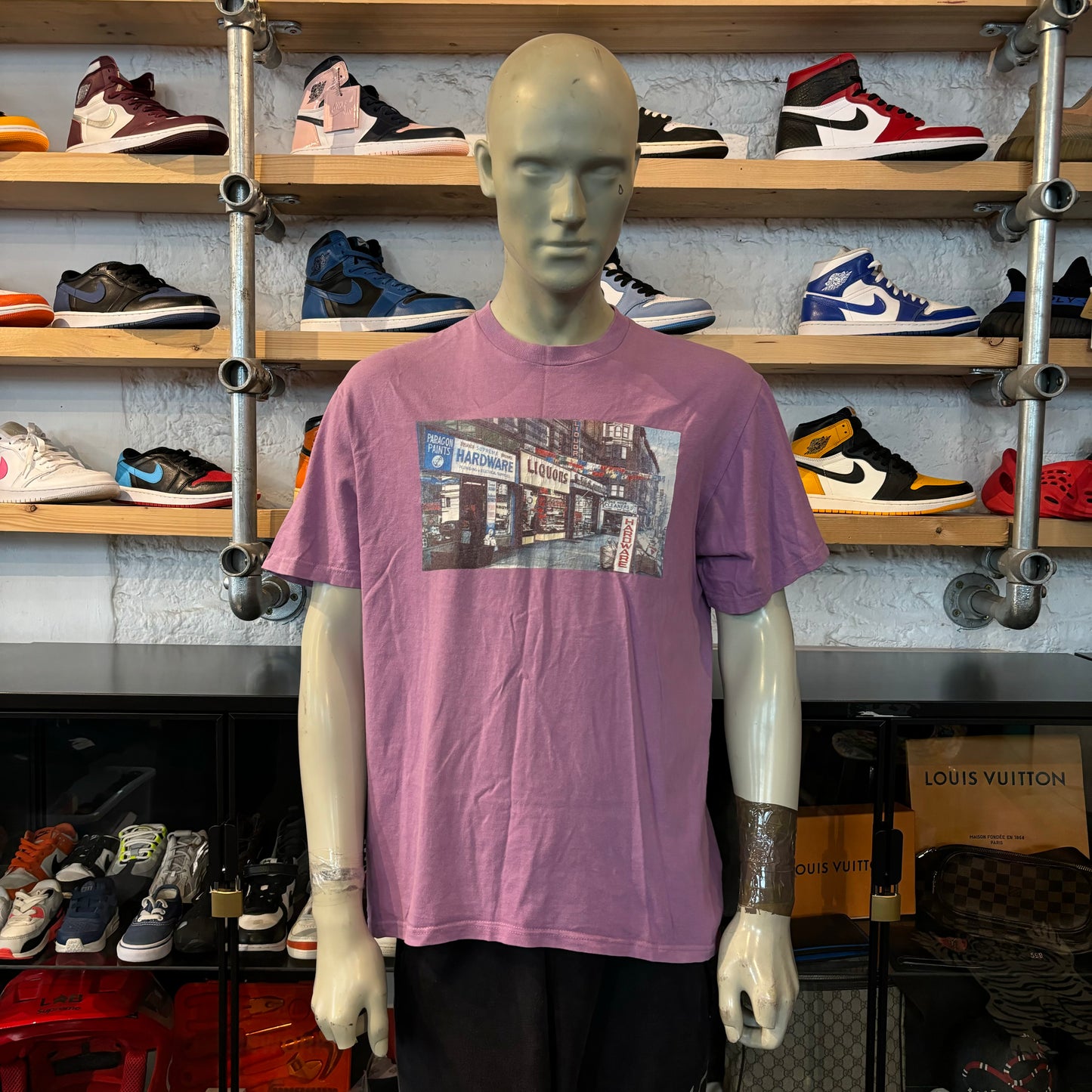 Supreme Storefront Tee Purple