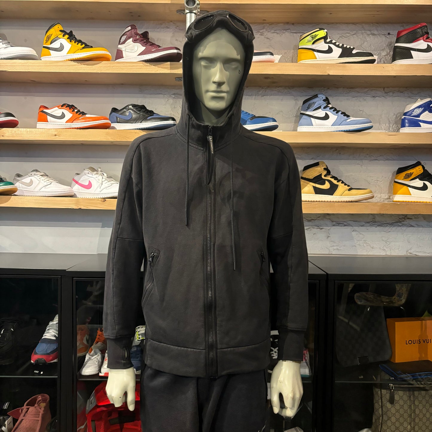 CP Company Goggle Hoodie Navy