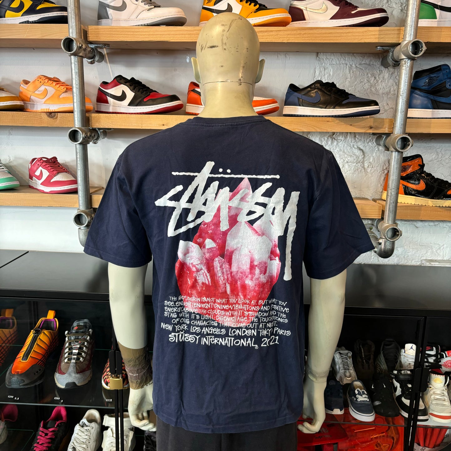 Stussy Crystal Tee Navy