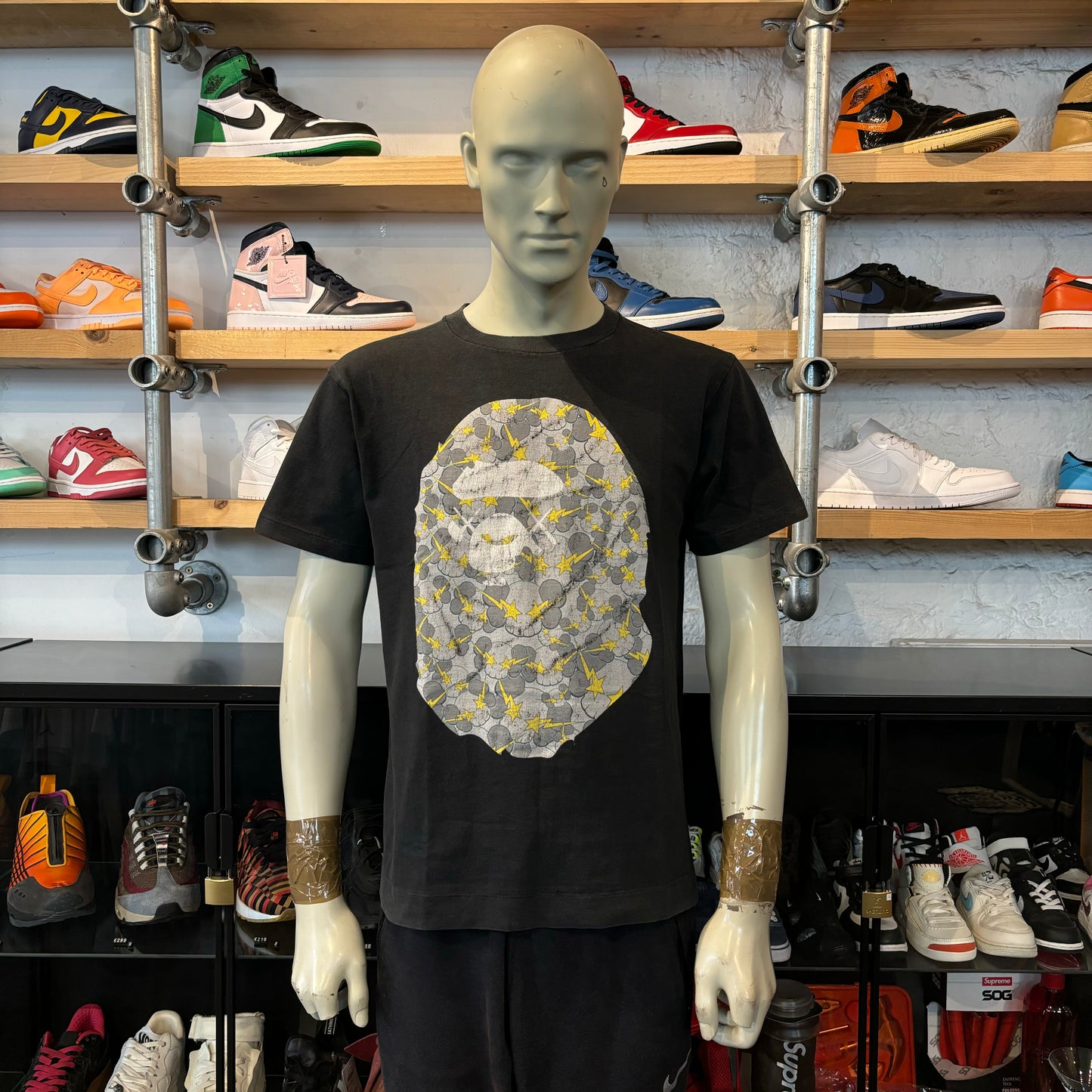 Bape X Kaws 'Ape Head Skullsta' Tee