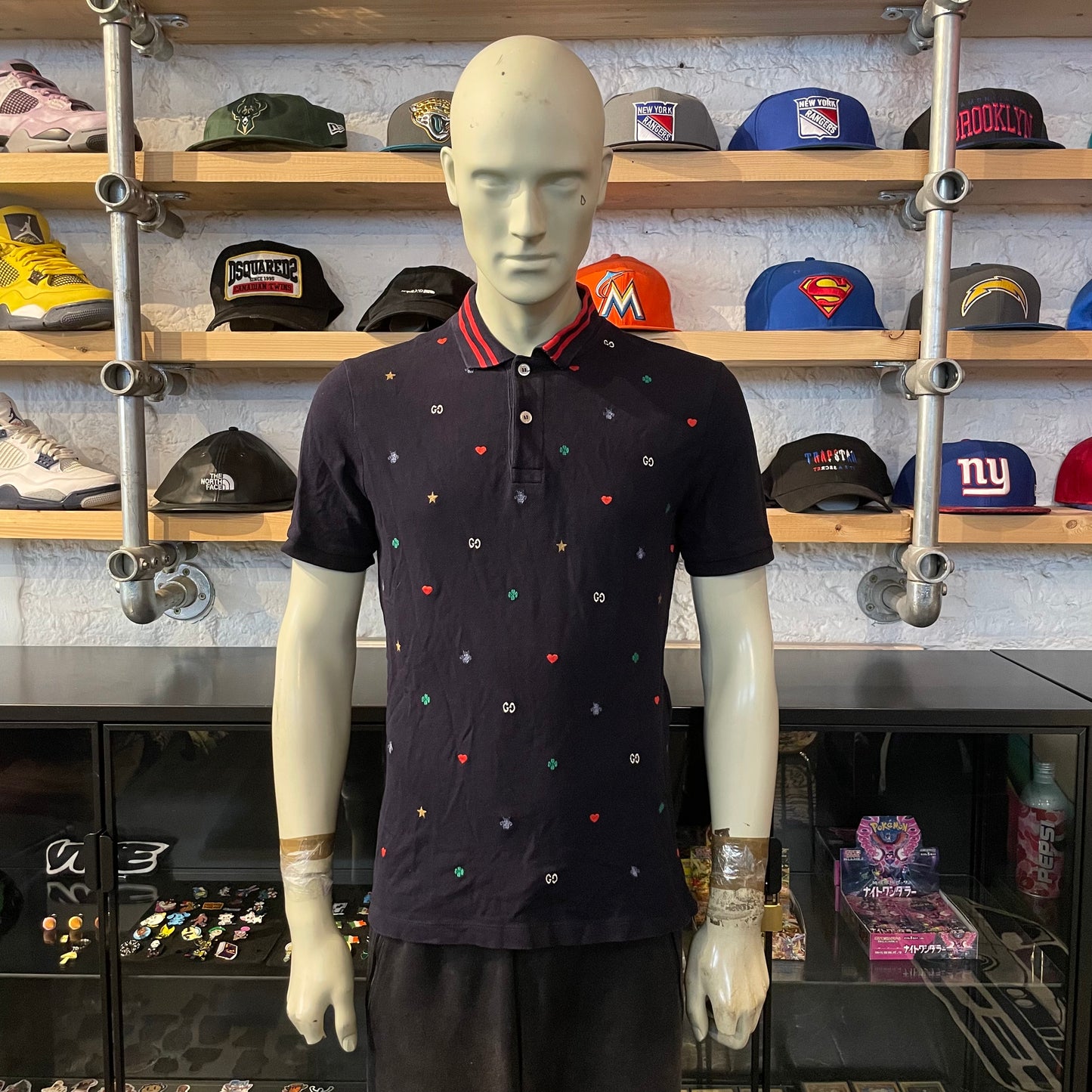 Gucci All Over Embroidered Polo