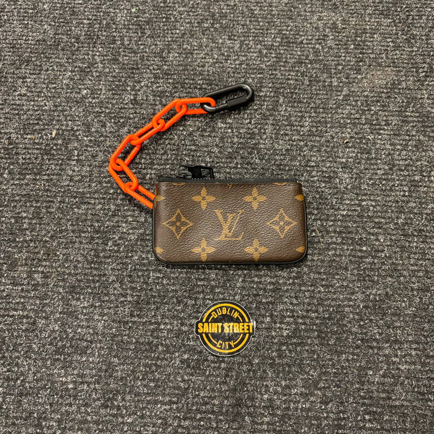 Louis Vuitton Pochette Cles Monogram Orange Brown