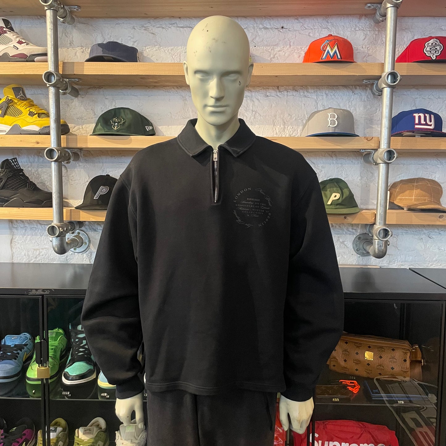 Represent 1/4 Zip Black