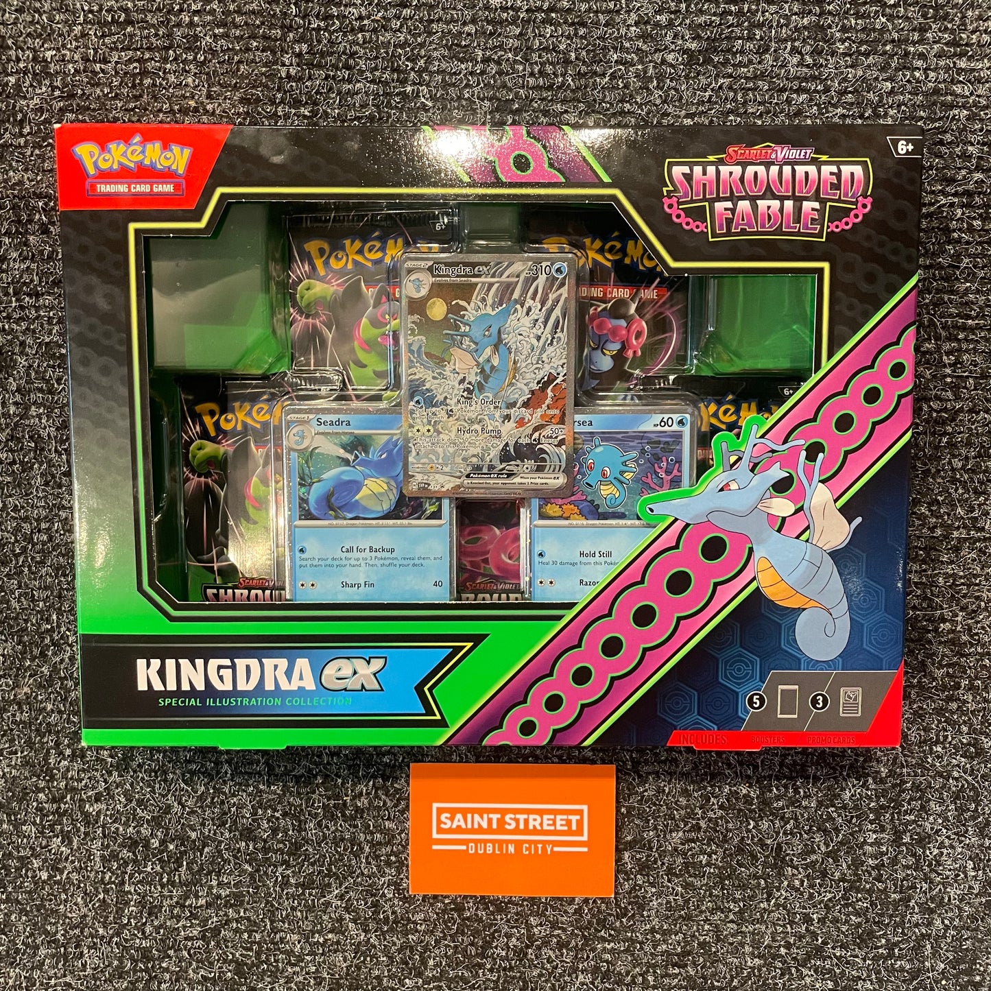 Pokémon Scarlet & Violet Shrouded Fable Ex Kingdra Special Collection Box