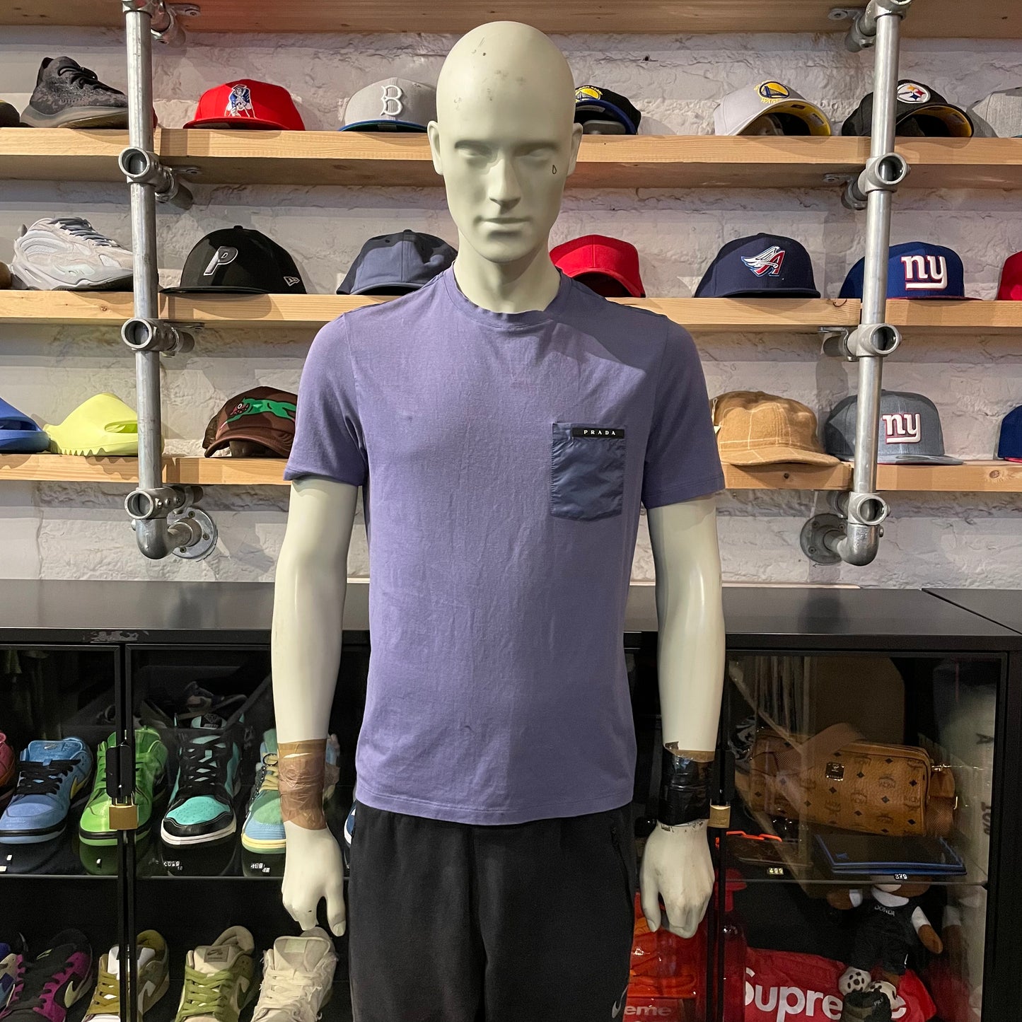 Prada Pocket Tee Navy