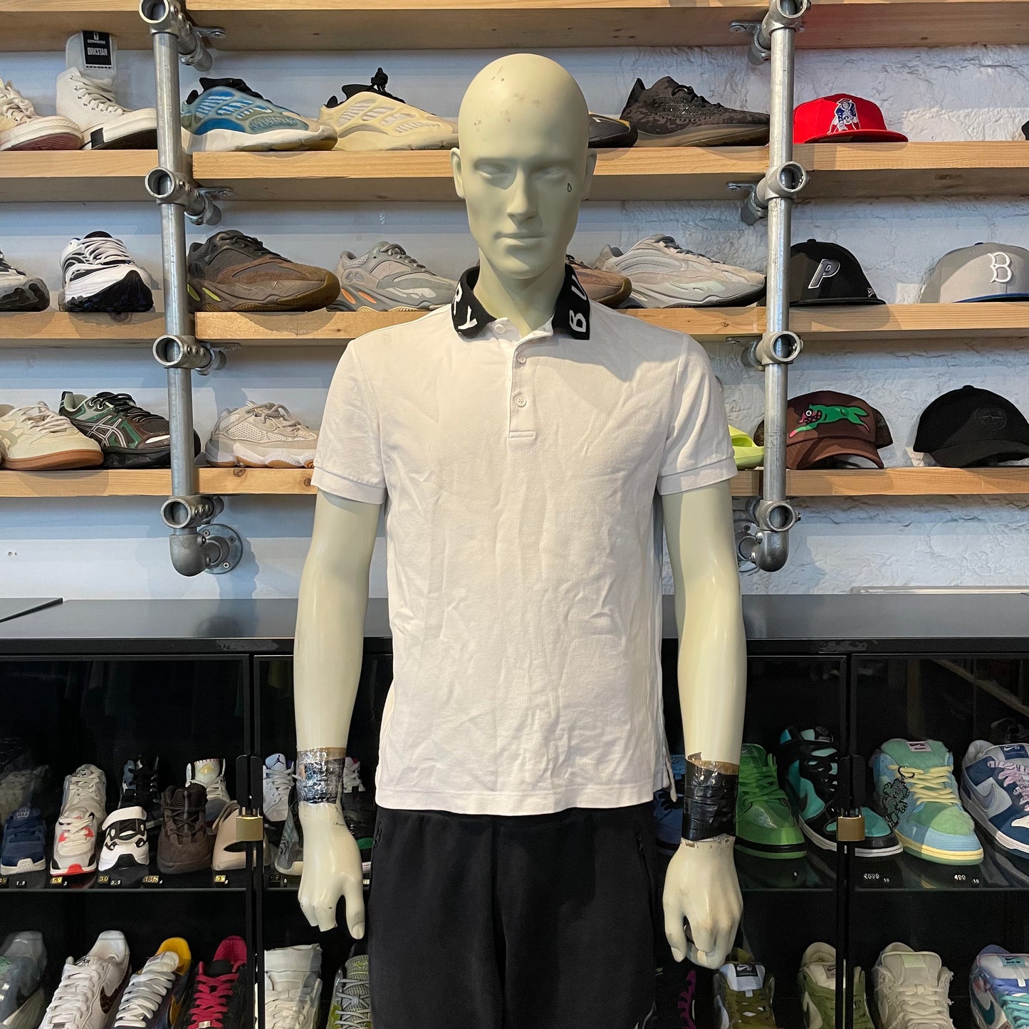 Burberry Collar Logo Polo White