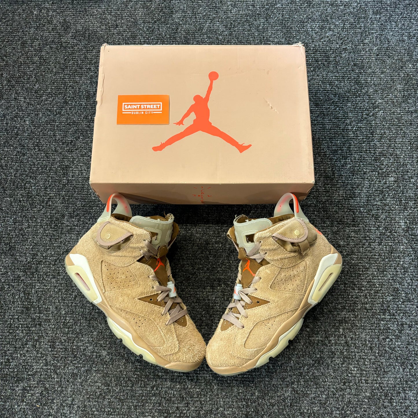Air Jordan 6 X Travis Scott 'British Khaki'