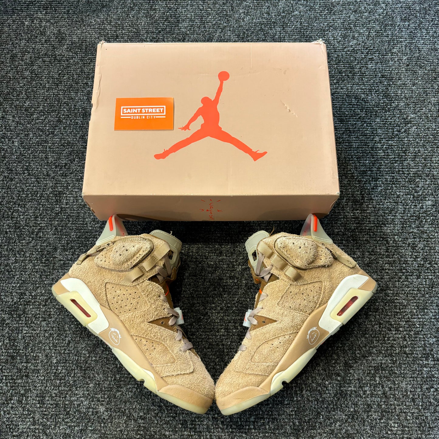 Air Jordan 6 X Travis Scott 'British Khaki'
