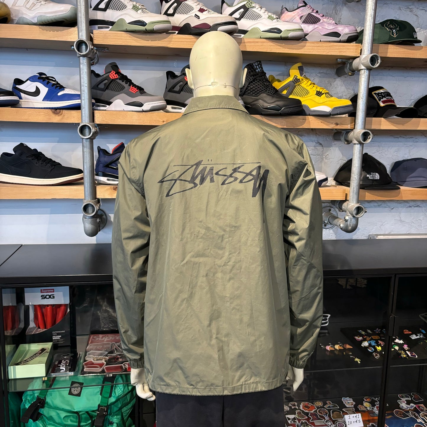 Stussy Coaches Jacket Green