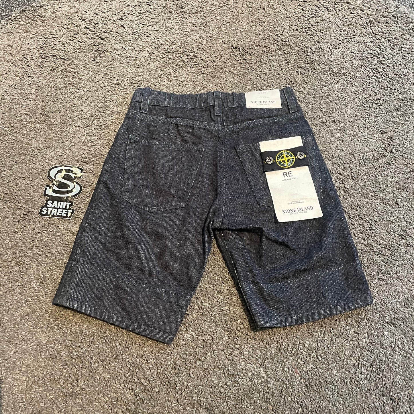 Stone Island Junior Denim Shorts