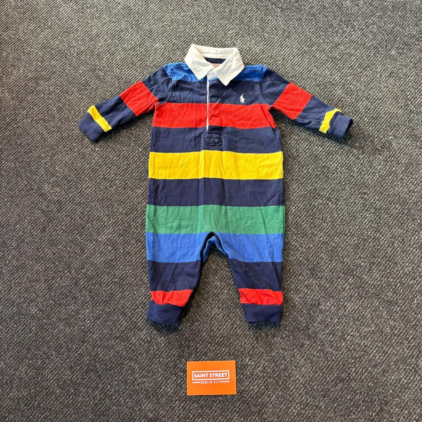 Ralph Lauren Stripe Babygrow
