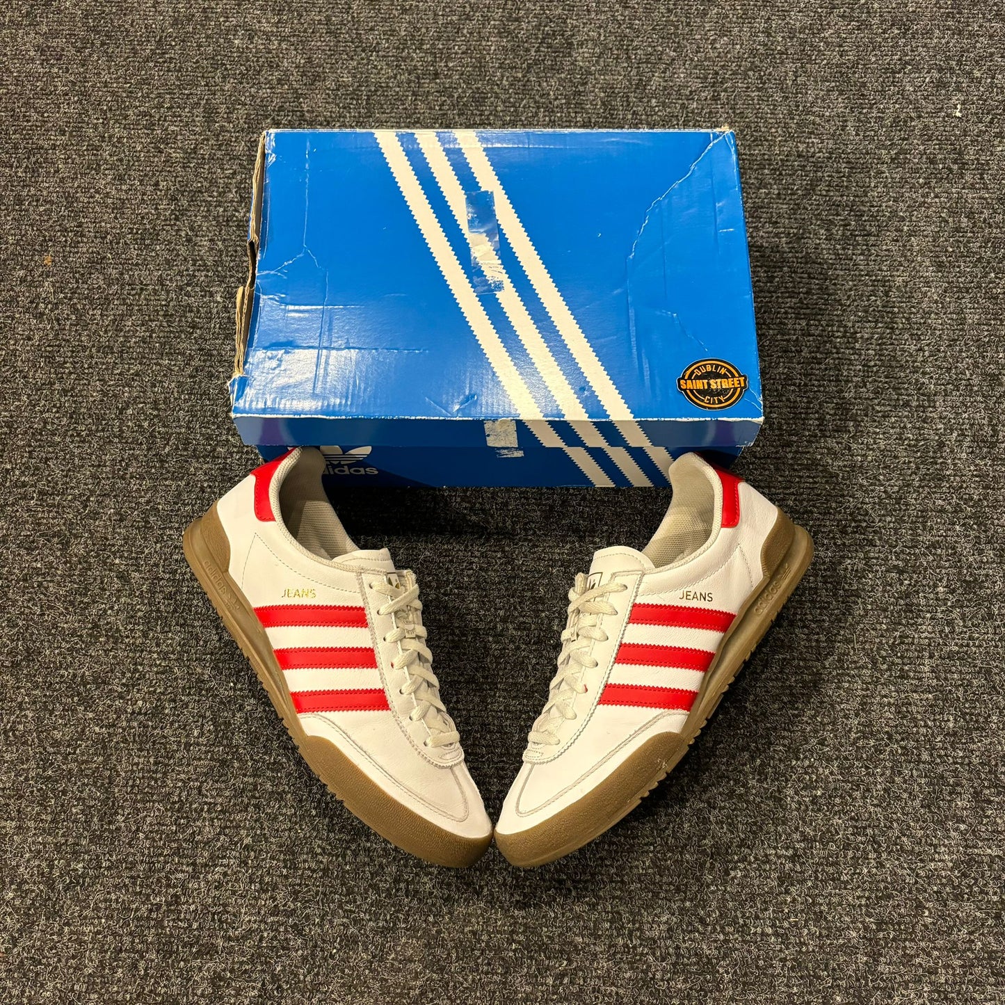 Adidas Jeans White/Red