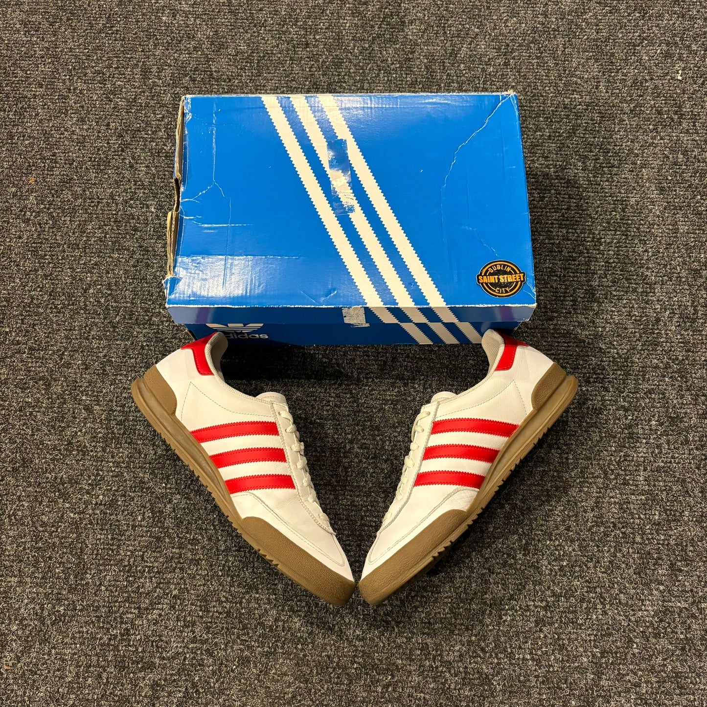 Adidas Jeans White/Red