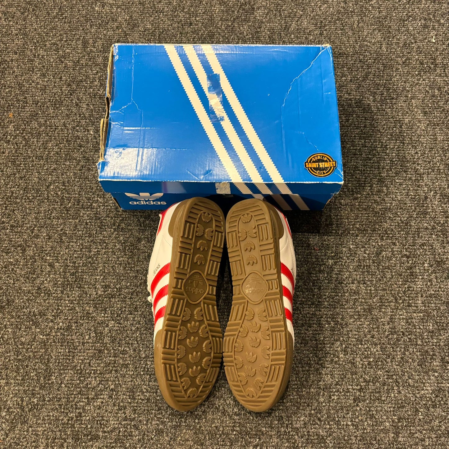Adidas Jeans White/Red