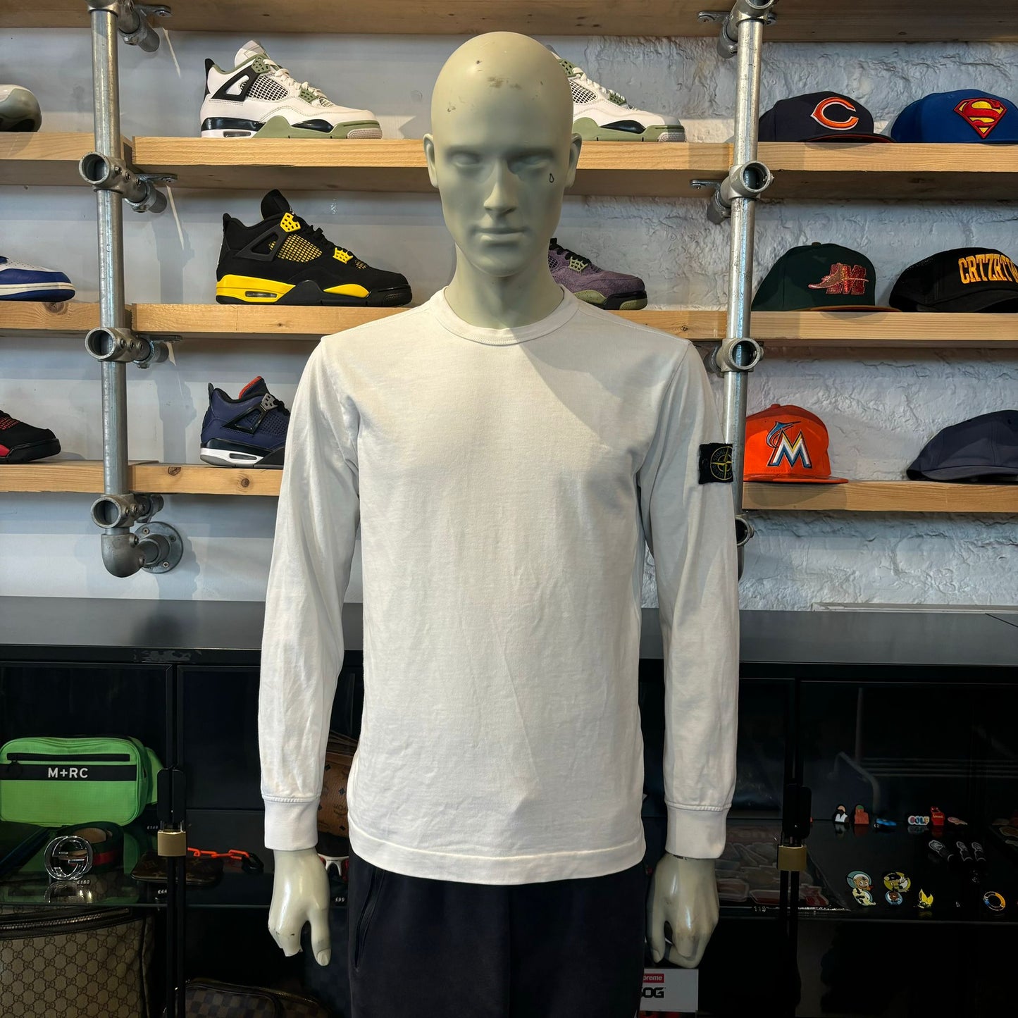 Stone Island LS Tee White