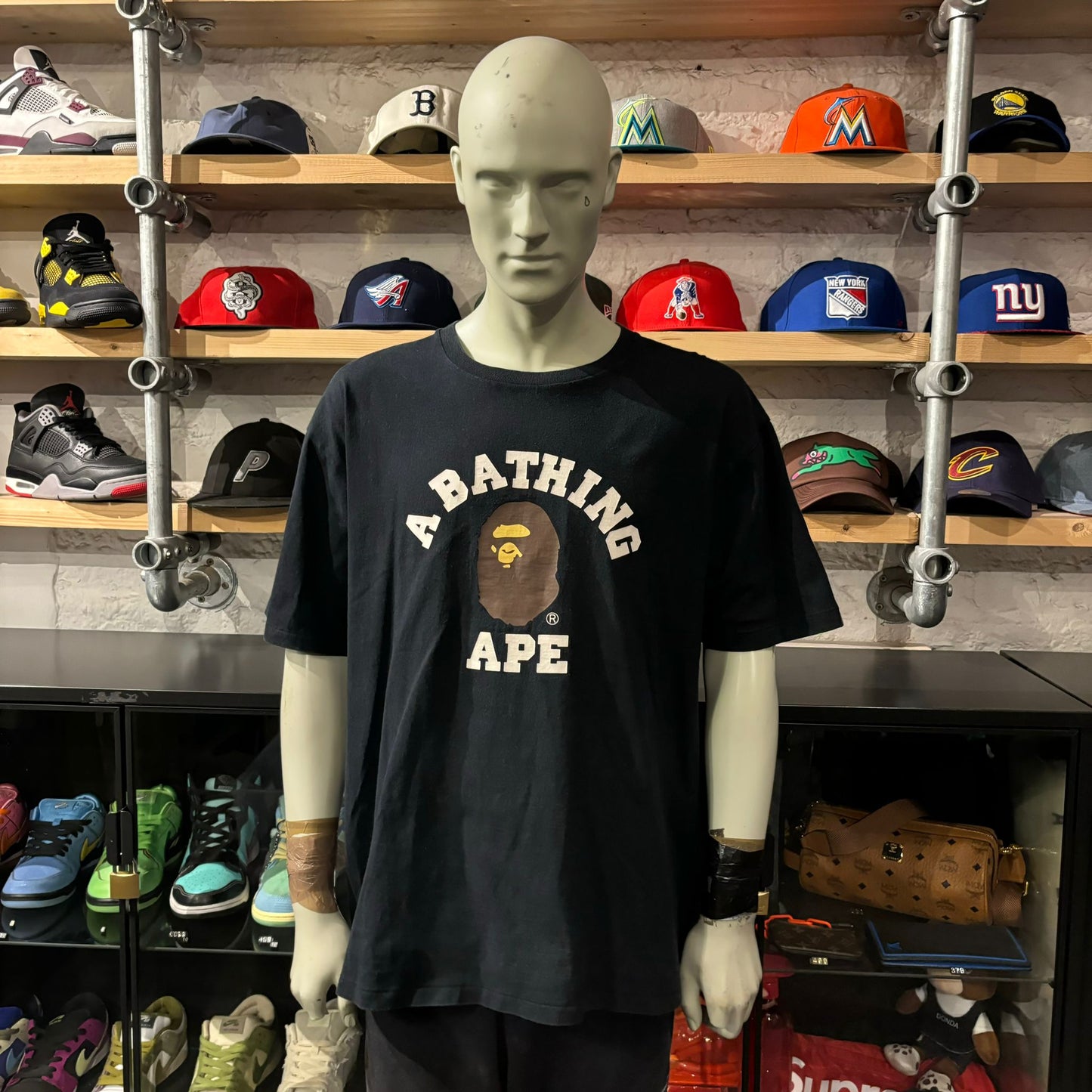 Bape Ape Head Logo Tee Black