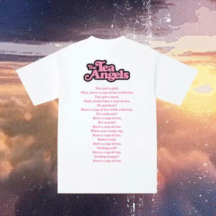 Saint Street 'Tea Angels' White Tee