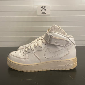 Nike AF1 Mid Triple White (GS) (Online only)