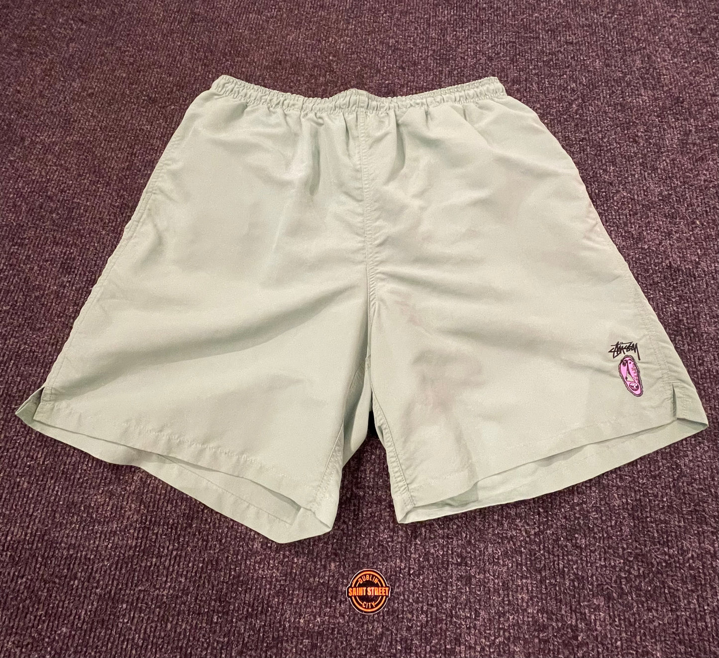 Stussy 'Small Head Logo' Shorts Green