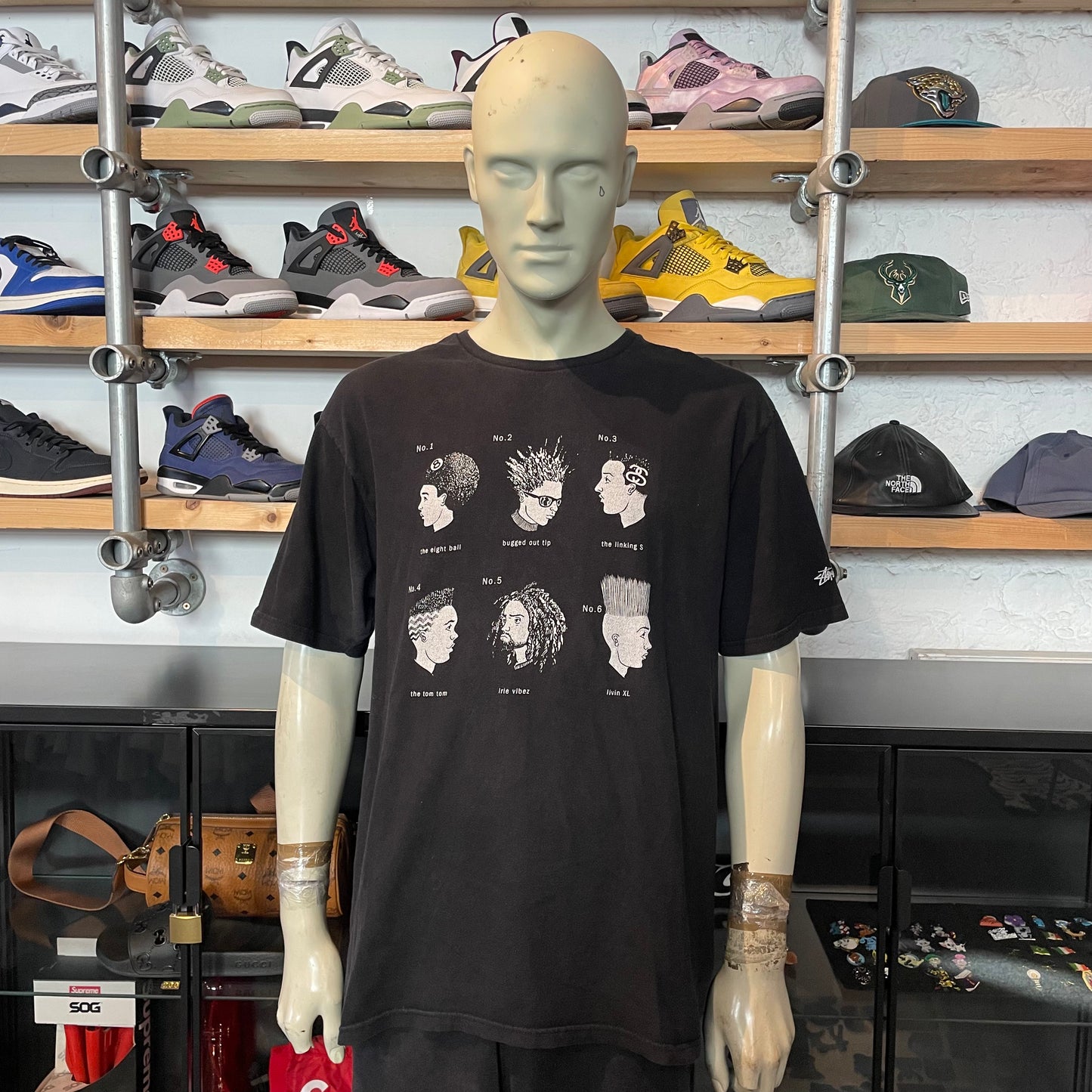 Stussy Heads Tee Black