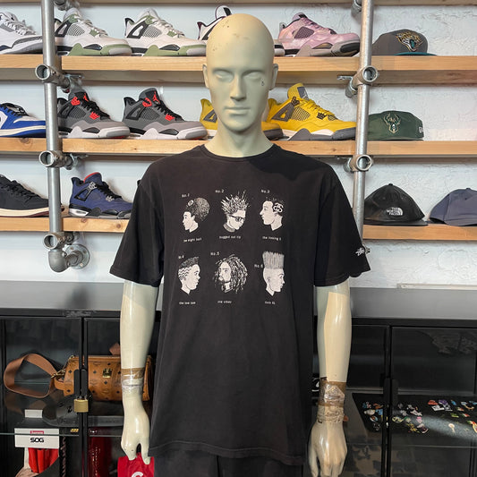 Stussy Heads Tee Black