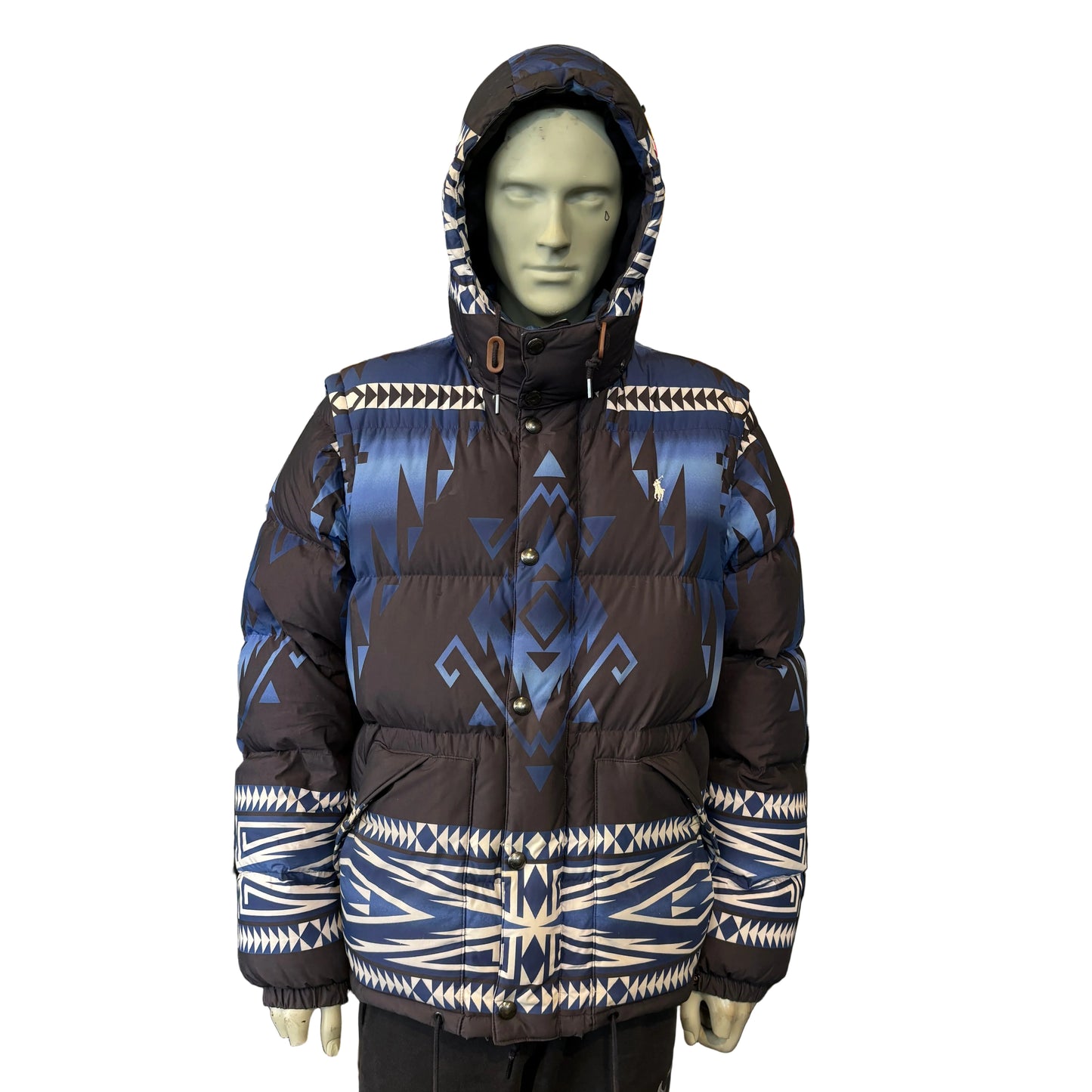 Ralph Lauren 'Aztec' Down Filled Puffer Jacket