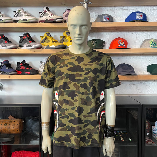 Bape Side Ape Head Tee ABC Green