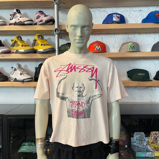 Stussy Stand Firm Tee Pink (Womens)
