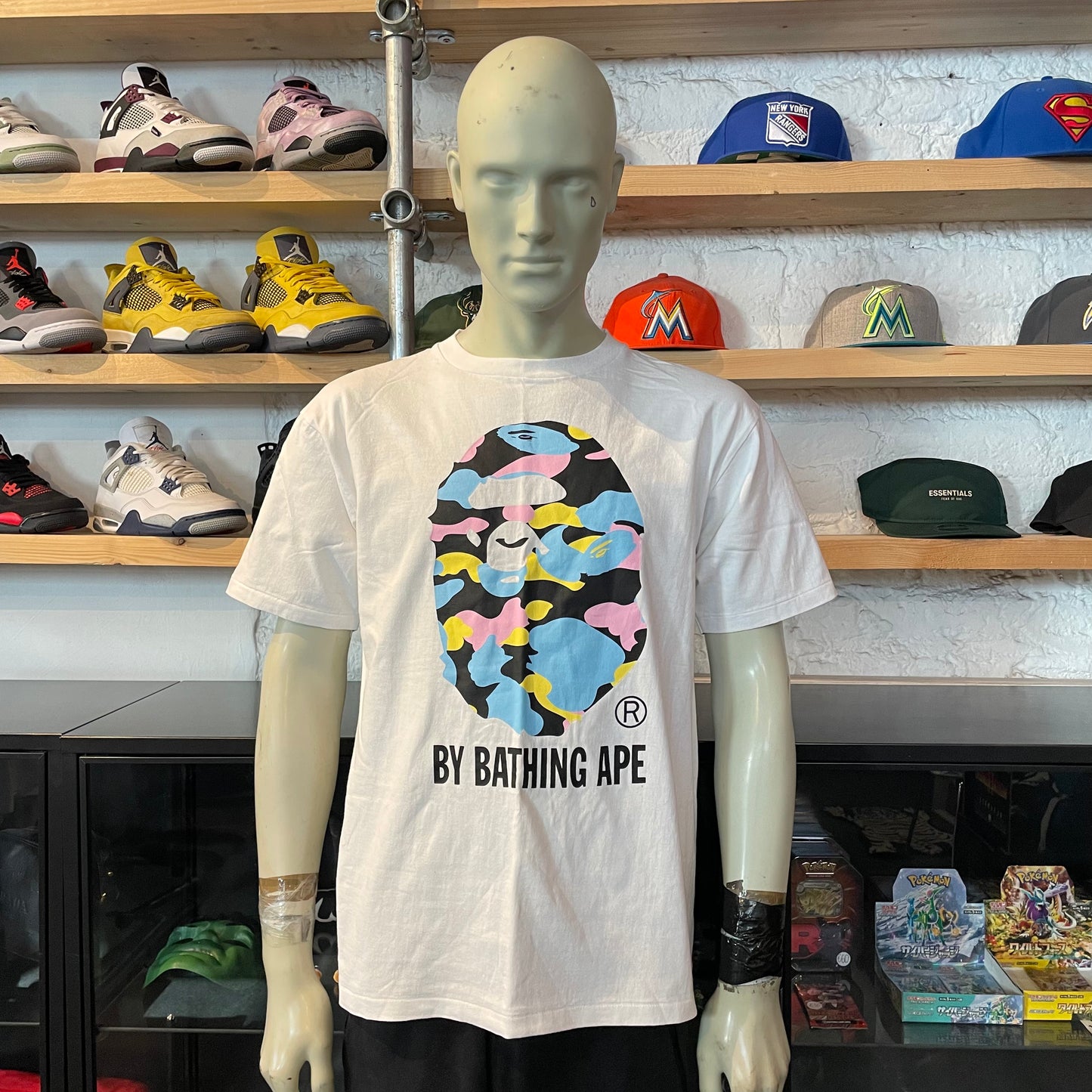 Bape 'Cotton Candy' Ape Head Tee