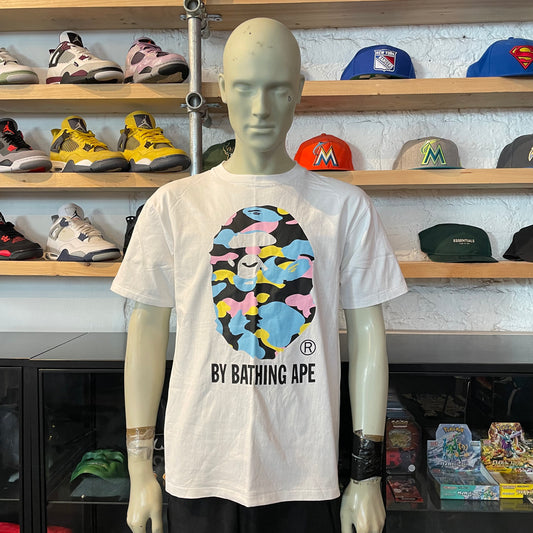 Bape 'Cotton Candy' Ape Head Tee