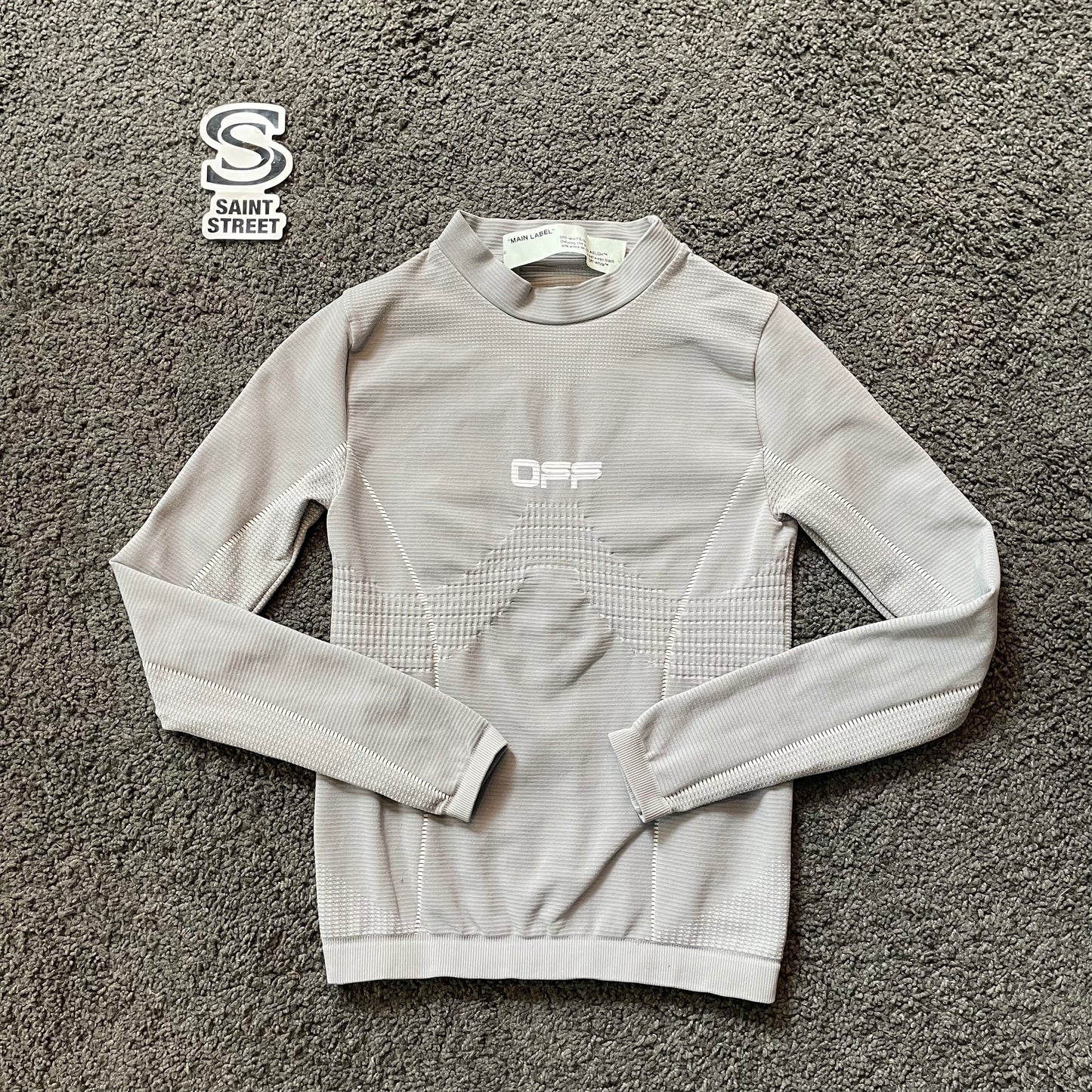 Off White Womens Compression Top