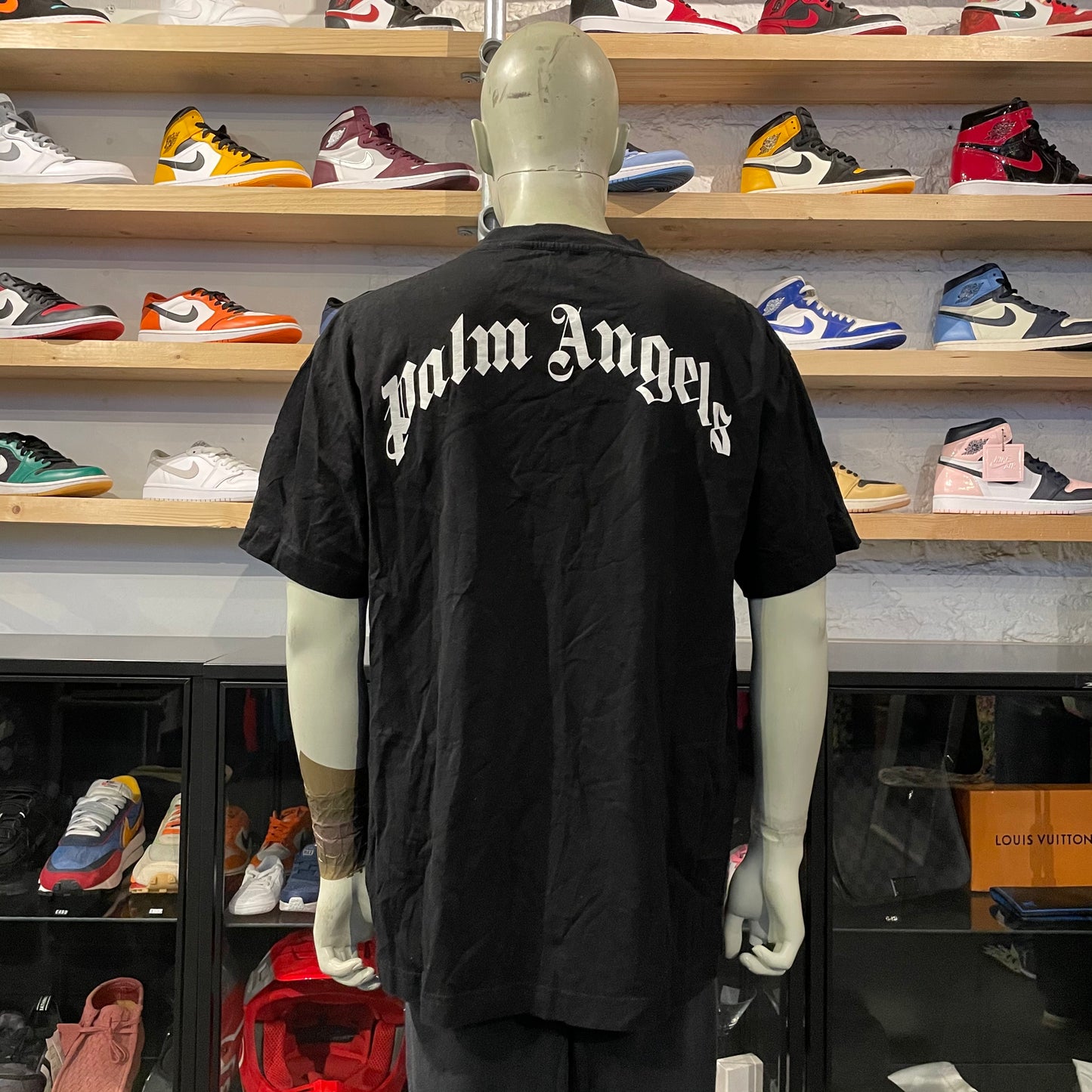 Palm Angels Spray Tee Blue/Black