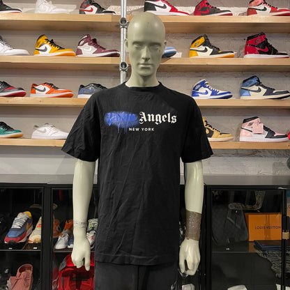 Palm Angels Spray Tee Blue/Black