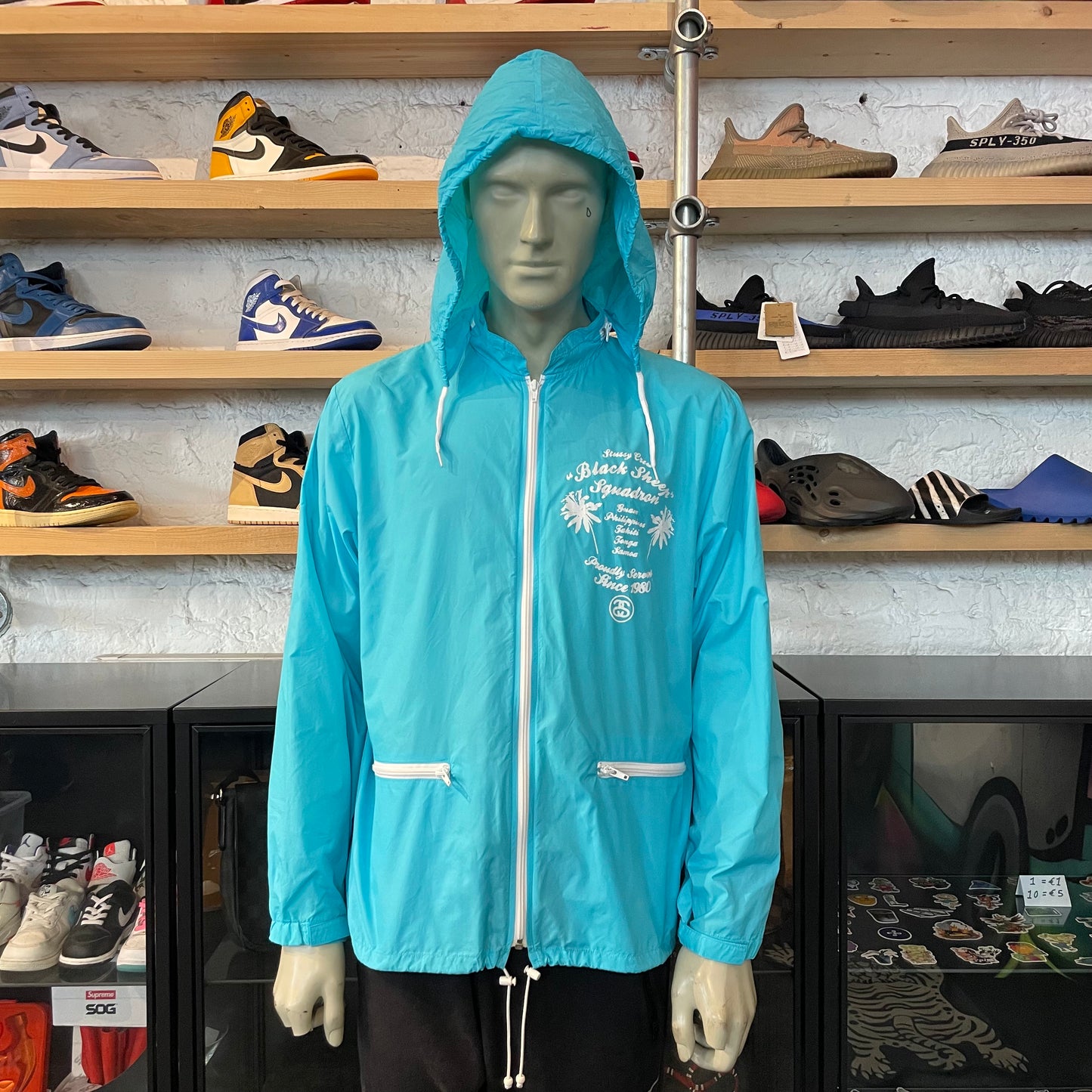 Stussy Squadron Pullover Jacket Teal