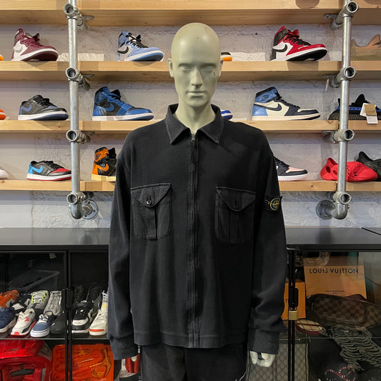 Stone Island Ribbed Cotton Overshirt