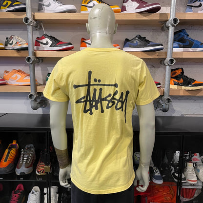 Stussy Logo Tee Pale Yellow