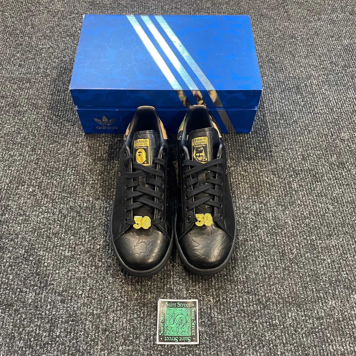 Adidas X Bape Stan Smith Black