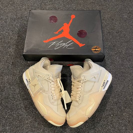 Off-White X Air Jordan 4 'Sail'