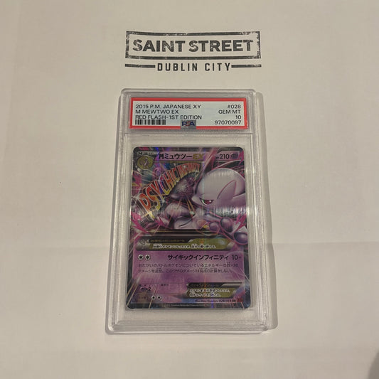 Pokemon 'M Mewtwo EX' XY Red Flash-1st Edition