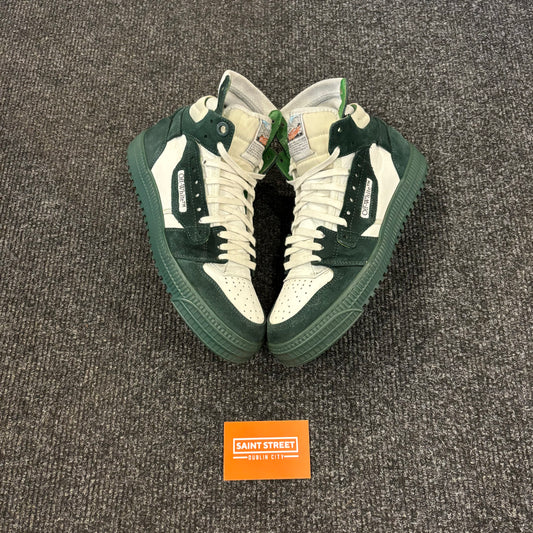 Off White High Top Green
